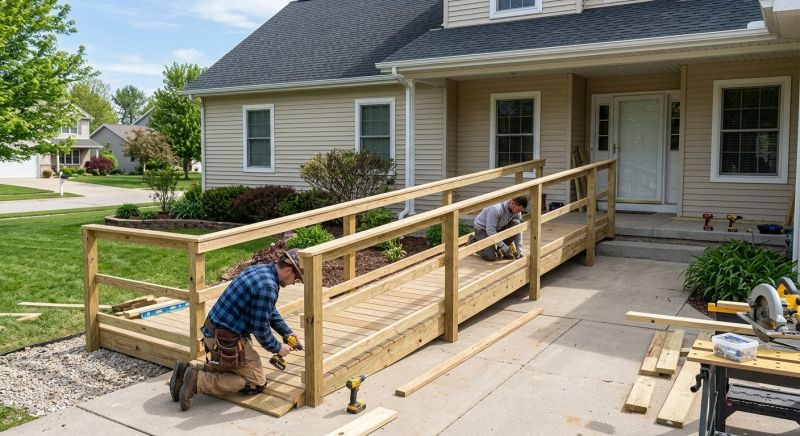 ADA Ramp Installation in Conroe, TX