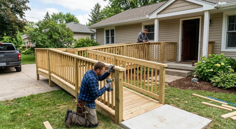 Deck Ramp Construction in Conroe, TX