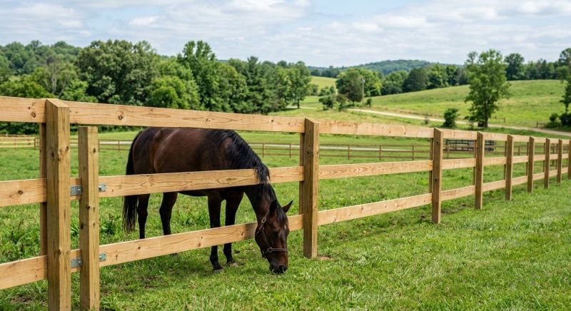 Horse Fence Replacement in Roseville, CA