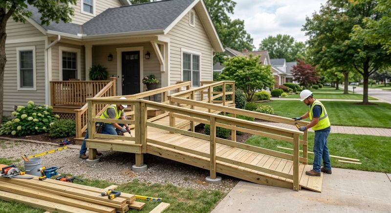 Porch Ramp Construction in Wilmington, NC
