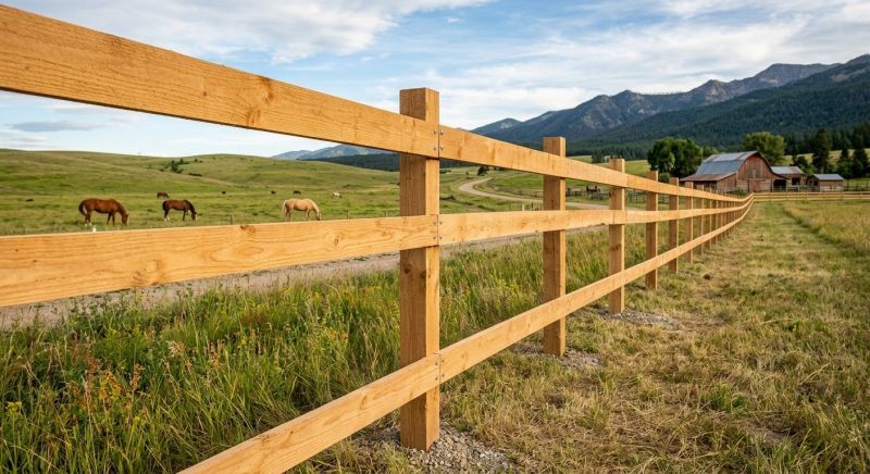 Rustic Fence Installation in Sacramento, CA