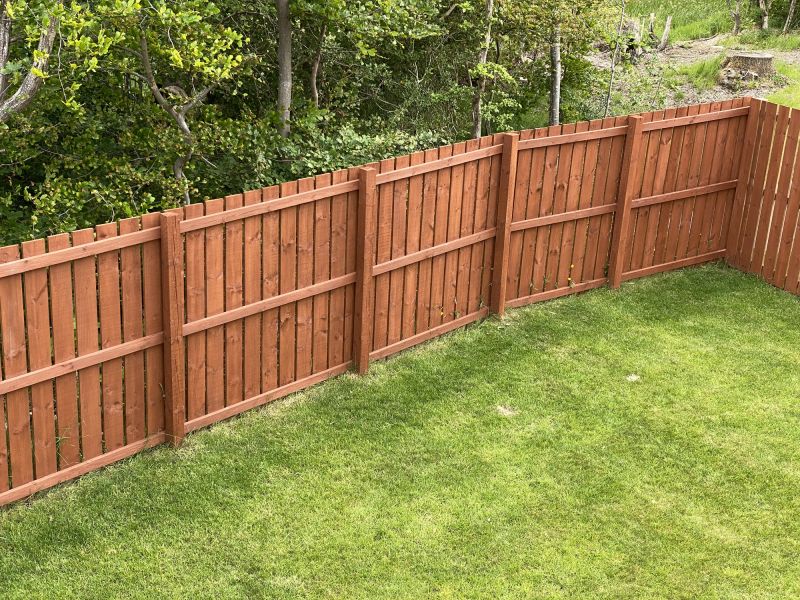 Wood Plank Fence Installation in Sacramento, CA