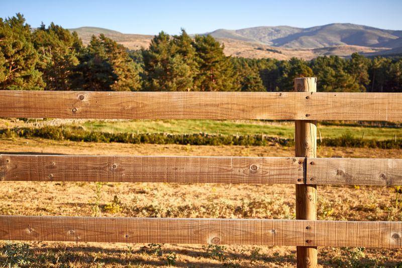 Wooden Farm Fence Installation in Pearland, TX